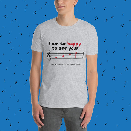 Happy to see your F A C E Short-Sleeve Unisex T-Shirt