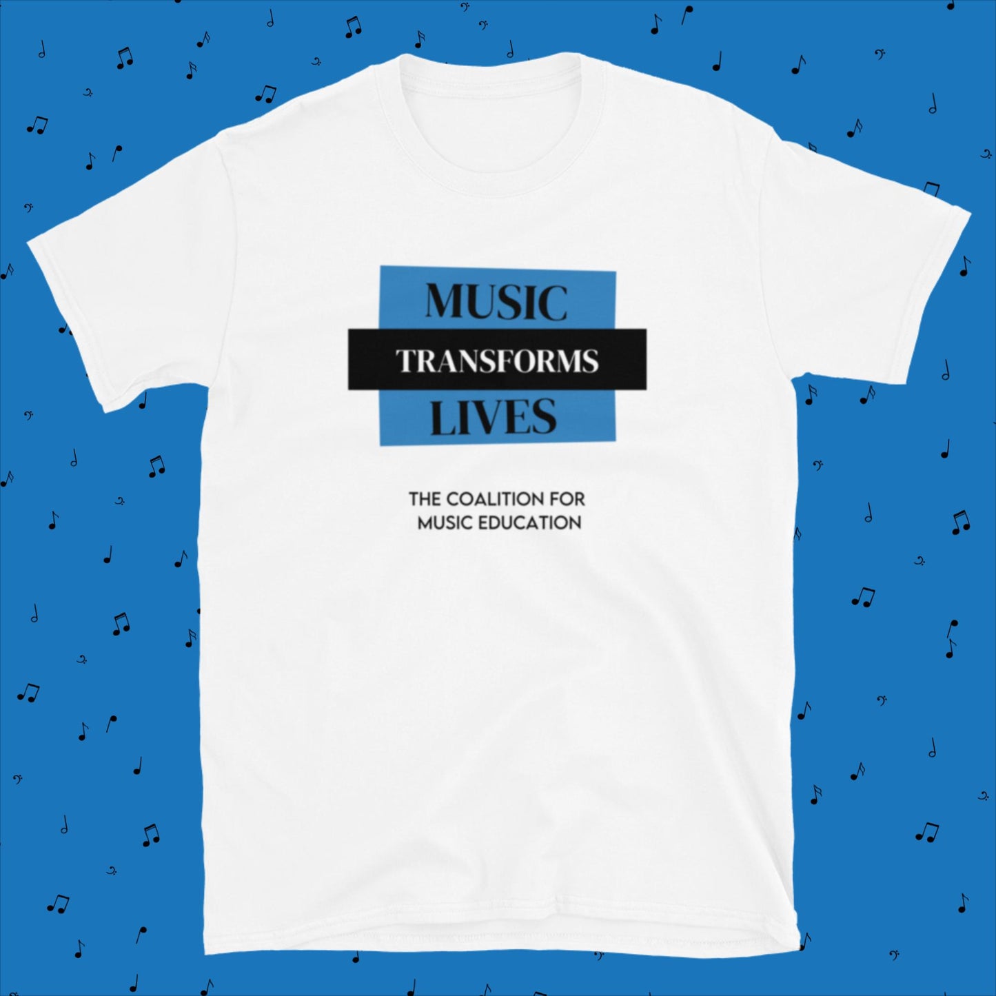 Short-Sleeve Unisex T-Shirt: Music Transforms Lives